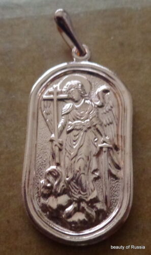 russian made gold plated   Pendant Archangel #5