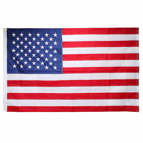 $10 Free Gift Card 3x5 ft US American Flag Heavy Duty Embroidered Stars 