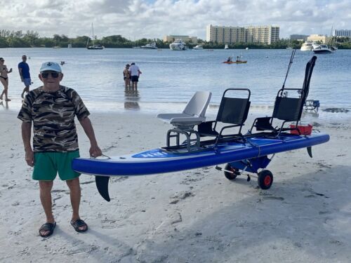DELUXE CART/ TROLLEY/ BEACH CHAIR EASY USE LOAD AND STORE FOR KAYAK SUP KABOAT 