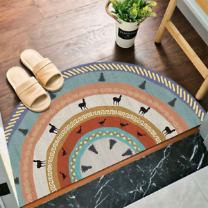 Details about  / Doormat Anti Slip Floor Mat Boho Carpet Half Enthnic Water Absorbent Bath Mats