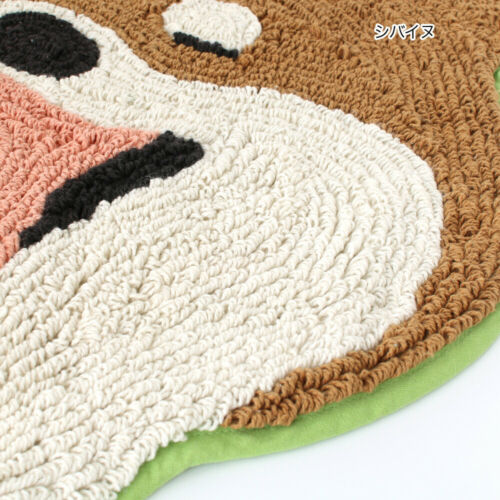 Japan Import Funny Barking Pets Calico Cat Shiba Inu Dog Cotton Bath Floor Mat 