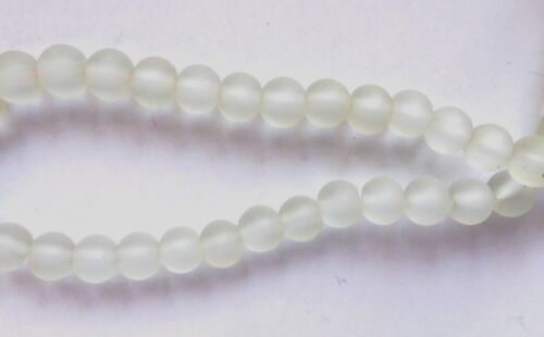 Various Colours Glass Beads 1mm hole Frosted Round 4mm 6mm 8mm 