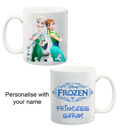 Disney Princesse Anna Elsa personnalisé personnalisé nom Tasse Enfants A4b Frozen 2 