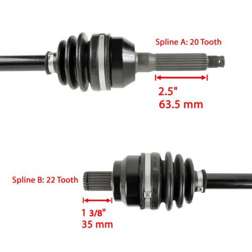 Front Rear Left and Right CV Joint Axle fits Polaris Sportsman 570 2015-2017