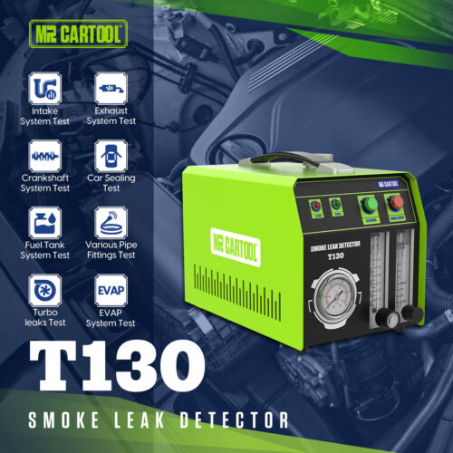 EVAP Smoke Leak Diagnostic Machine Car Fuel Pipe Vacuum Detector Tester T130 