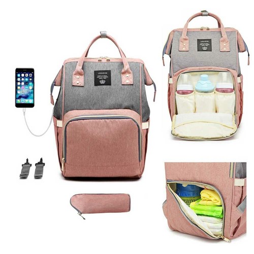 LEQUEEN Baby Wickeltasche Wasserdichter Rucksack Mumie Mutterschafts Windel Bags