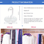 360 Degree Rotating Space Saving Rack 20 Hooks Ties Belts Bras Underwear Hanger