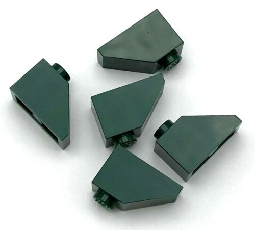 Lego 5 New Dark Green Slope 45 2 x 1 Sloped Pieces