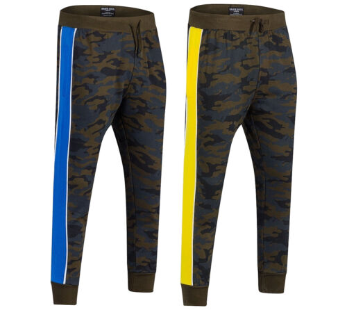 Mens Camouflage Joggers Bottoms Jogging Tracksuits Warm Trousers By Brave Soul 