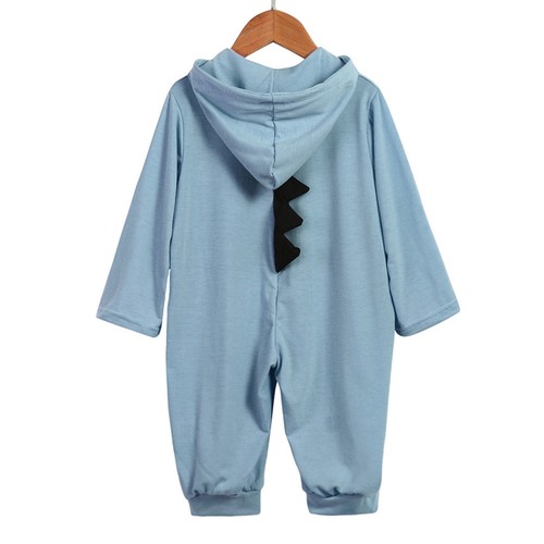 Newborn Infant Baby Boy Girl Hooded Romper Long Sleeve Jumpsuit Playsuit Outfits