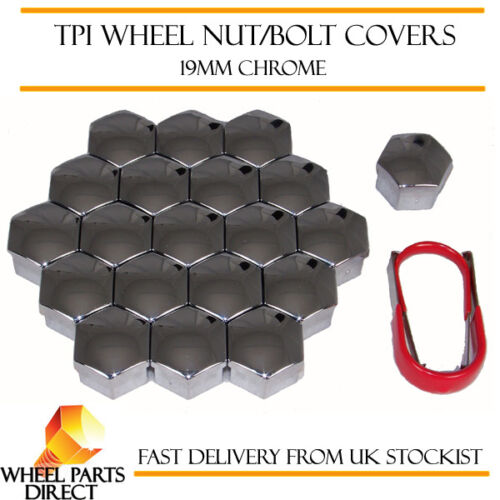 TPI Chrome Wheel Bolt Nut Covers 19mm Nut for Seat Panda 80-86 