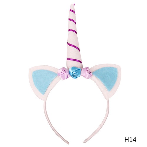 Unicorn Horn Flower Headband Fancy Halloween Kids Adult Party Magical Gift US