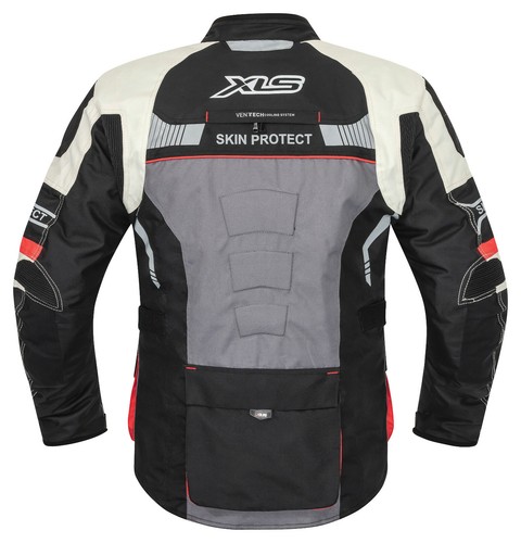 6xl Giacca moto tessile di alta qualità lavorati Tessile Giacca Moto Grigio S
