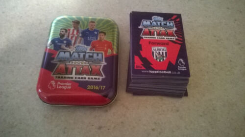 Match Attax 2016/17 Tin Limited Edition Sergio Aguero Bronze 50 cards 