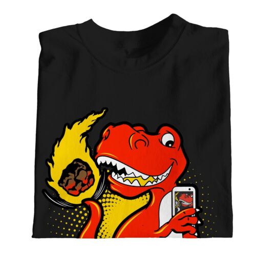 1Tee Womens Loose Fit Dinosaur T-rex Selfie T-Shirt