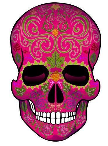 Sugar Skull Stickers Dia de los Muertos Decals Assorted sets and sizes PINK