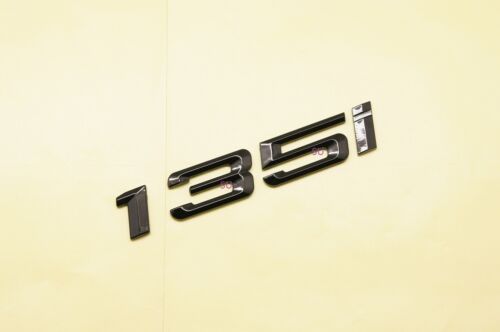 Gloss Black 135i Rear Trunk Letter Badge Emblem For BMW 1-Series E81 E87 E88 F20
