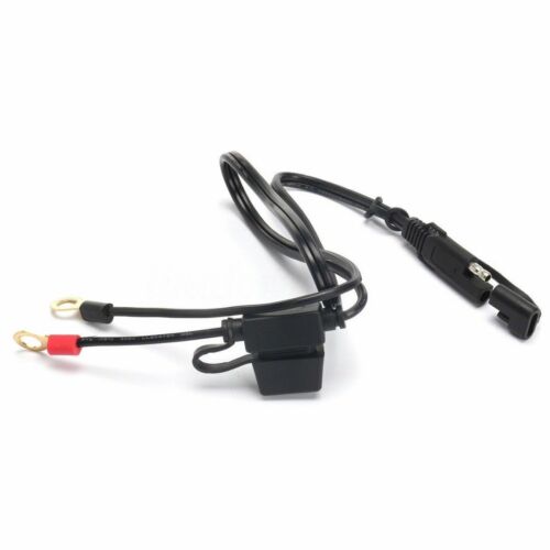 Motorcycle Battery Terminal Ring Connectors Harness 12V Charging Adapter Cables