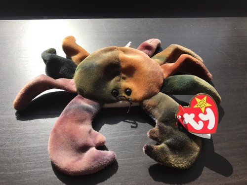 Collectible-Claude-the-Crab-TY-Beanie-Baby-Perfect-condition-with-rare-errors