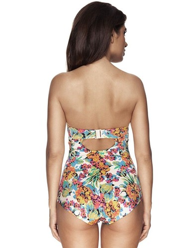 Gossard Egoboost Hot Tropic HalterneckStrapless Swimsuit Floral Womens 5359