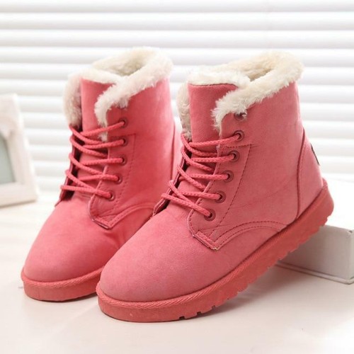 2020 Fashion Winter Fur Lined Snow Boots