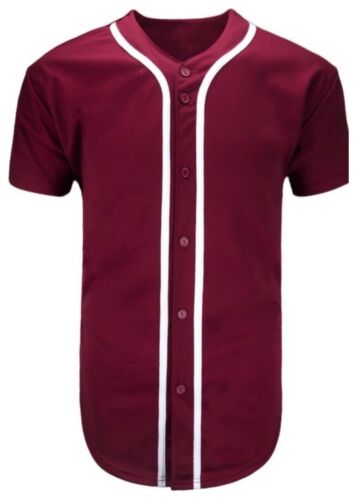 Shirt Team Sports Button Fashion Hipster Casual Men/'s Baseball Jersey Raglan T