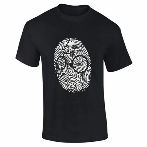 Mens Fishing Evolution Vintage Quality 1970 T Shirt Ladies Fingerprint Skull Top