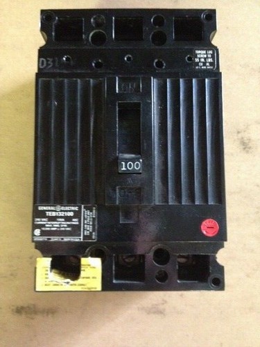 100 AMP Details about / GE TEB132100 240 VOLT 40C 3 POLE
