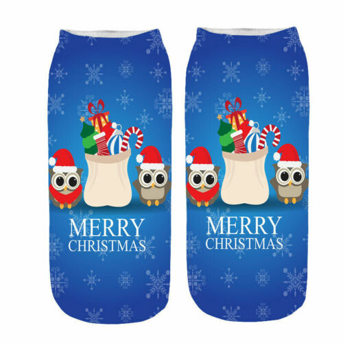 Women Christmas Socks Novelty Festive Xmas Gift Office Party Santa Reindeer