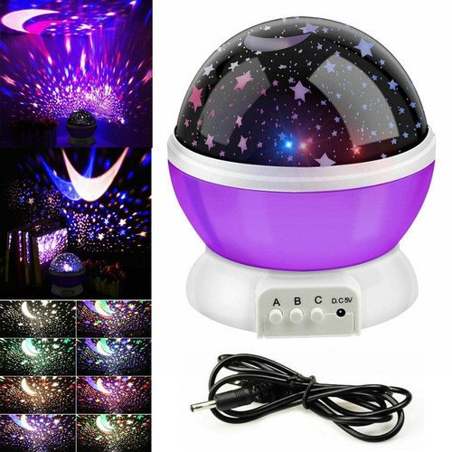 LED Light Sensory Toys Projector Multicolour Sky Star Lamp USB kits