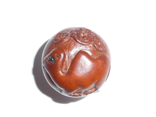 Cute Camel Button Wonderful Hand Carved Round Boxwood Camel Shank Button 