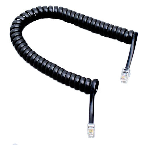Ersatzteile Telefonhörer-Spiralkabel mit zwei Stecker RJ11 5 Stk