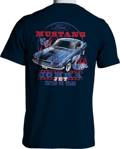 1968 Ford Mustang T Shirt Cobra Jet 428 Shelby Muscle Car Mens S to 6XL and Tall