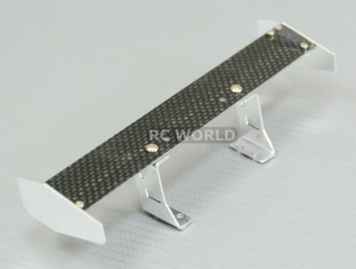 RC 1//10 Car Accessories CARBON FIBER Single WING SPOILER For DRIFT Cars SILVER