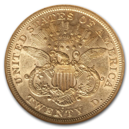 1868-S $20 Liberty Gold Double Eagle AU-55 NGC SKU#150589