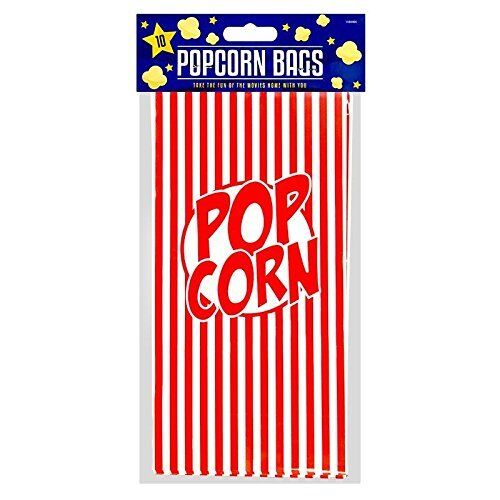 100 Paper Popcorn Bags Striped Retro Cinema Movie Film Night Style Boxes Favour