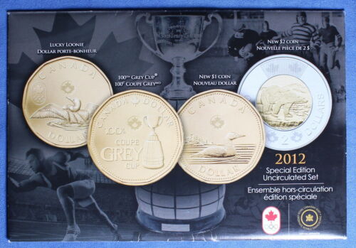 Details about   Canada 2012 3 Loonies and a Toonie Special Edition Mint Set 