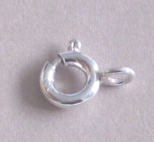 2 X 925 Sterling Silver Heavy Bolt Ring Clasp Open Jump Ring Choose 7mm Or 8mm