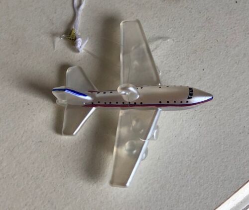 NEW VINTAGE~hand made GLASS PASSENGER PLANE ORNAMENTS~ NWT Midwest