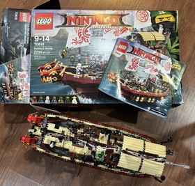 Lego Ninjago Destiny's Bounty 70618 100% Complete-Box And Instuctions