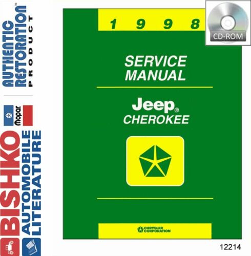 Bishko OEM Repair Maintenance Shop Manuals CD /& Bound for Jeep Cherokee 1998