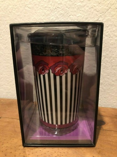 Limited Edition Starbucks Anna Sui Rose Double Wall Ceramic Mug Tumbler Cup NWT