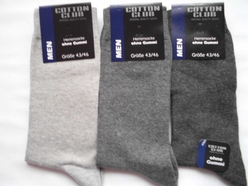 3 paia calze uomo O all/'elastico, 1,83 € -3,16 €//coppia 80/% COT. 39-42; 43-46; 47-50