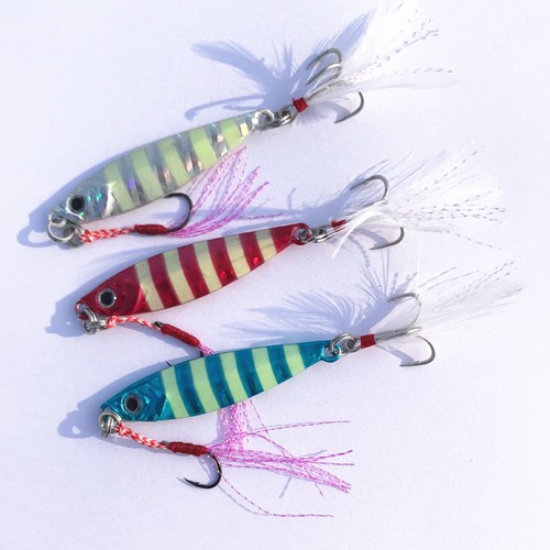 1pcs 20G//5.8CM Metal Lead Fish Jig Fishing Lure Spoon Wobbler Bait Jigging