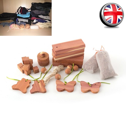 40pcs Moth Balls Pest Repellent Aromatic Cedar Blocks for Clothes Closet Storage