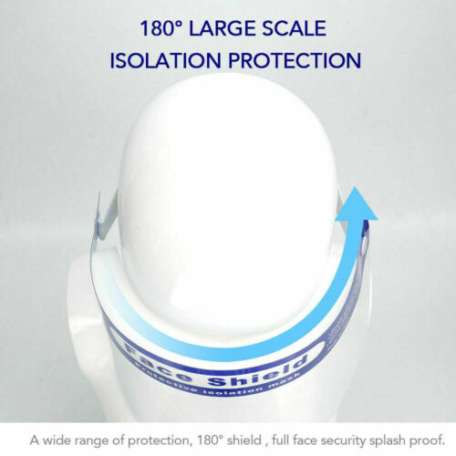 Full Clear Face Shield Mask Dental Visor Shield Protective Film TGA Certified