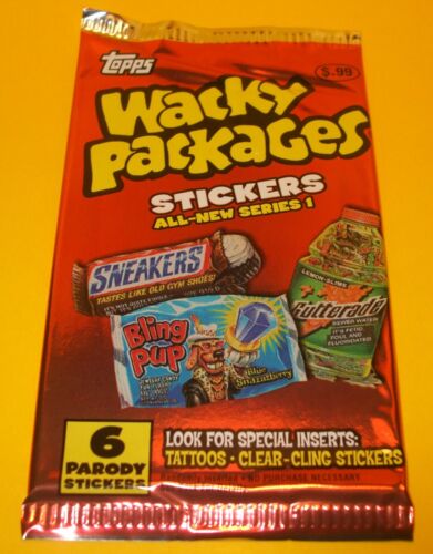 Vintage Topps RETRO WACKY PACKAGES~ANS1 Series 1~6 PARODY Trading Stickers Lot 