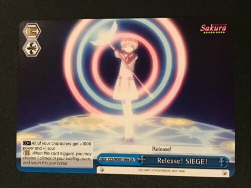 Release SIEGE CCS//WX01-098 CR Weiss Schwarz: Cardcaptor Sakura