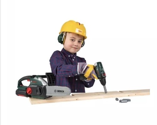 Bosch Construction Set Lights Sounds Boys Kids Work Power Tools Chainsaw Gift