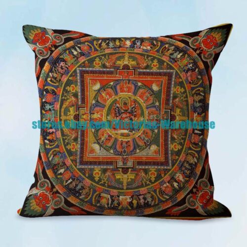 US SELLER 4pcs decorative bedroom cushion covers unity harmony Tibet mandala 